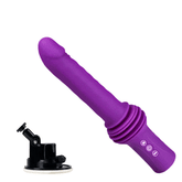 Potente consolador vibrador con base ajustable de 145° y empuje de calor de 11,81 pulgadas